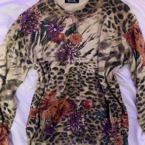Dolce Cabo Leopard Print Cardigan